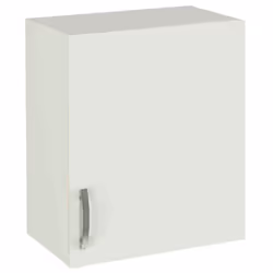 Meuble haut de cuisine à suspendre coloris blanc Hauteur 70 x Longueur 60 x profondeur 33 cm comprenant : 1 Porte avec une ét ...
