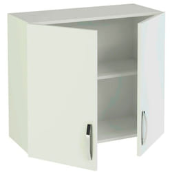 Meuble haut de cuisine 2 portes coloris blanc - Hauteur 70 x Longueur 80 x profondeur 35 cm Pegane