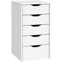 Commode Meuble de rangement coloris blanc - Hauteur 71 x Longueur 40 x Profondeur 43 cm Pegane