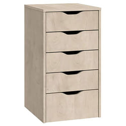 Commode Meuble de rangement coloris effet bois - Hauteur 71 x Longueur 40 x Profondeur 43 cm Pegane