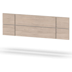 Pegane - Tête de lit adulte coloris effet bois / blanc - Hauteur 50 x Longueur 160 x Profondeur 3.2 cm