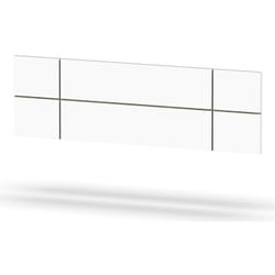 Pegane - Tête de lit adulte coloris Blanc / Cambrian - Hauteur 50 x Longueur 160 x Profondeur 3.2 cm