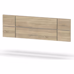 Tête de lit adulte 160 cm, en panneaux de particules et mélamine haute densité coloris Cambrian /Blanc, livré avec la quincai ...