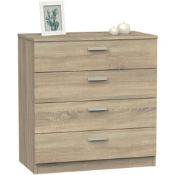Commode Meuble de rangement coloris Cambrian - Hauteur 78 x Longueur 74 x Profondeur 40 cm Pegane