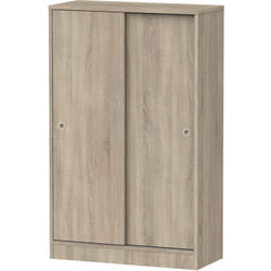 Armoire avec 2 portes coulissantes coloris Cambrian - Hauteur 120 x Longueur 74 x Profondeur 33 cm Pegane