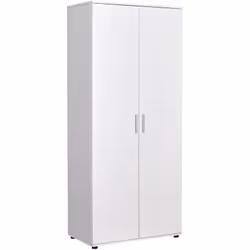 Armoire / placard de rangement de 2 portes coloris blanc en panneaux de particules mélaminés. Produit de fabrication Espagnol ...