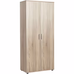 Armoire / placard de rangement de 2 portes coloris Chêne Cambrian en panneaux de particules mélaminés. Produit de fabrication ...
