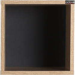 Etagère cube coloris Chêne Cambrian / Gris anthracite - longueur 33 x profondeur 19 x hauteur 33 cm Pegane