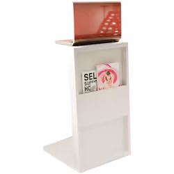 Table d'appoint coloris blanc en panneaux de particules mélaminés avec une finition de qualité. Produit de fabrication Espagn ...