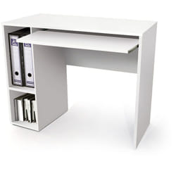 Pegane - Bureau coloris Blanc - longueur 90 x profondeur 45 cm