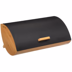 Boîte à pain en bambou coloris noir. Cette boîte préservera la fraîcheur et la saveur de vos pains, brioches et viennoiseries ...