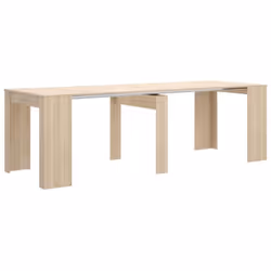 Table console extensible en chêne naturel épaisseur 16 mm, dispose de 5 positions différentes. Extensibles à 239, 190, 145, 1 ...