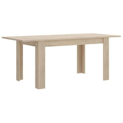 Table de salon extensible coloris naturel - Longueur 140-190 x Hauteur 77 x Profondeur 90 cm -PEGANE-