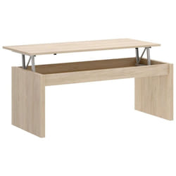 Table basse modulable coloris naturel - Longueur 102 x Profondeur 50 x Hauteur 43 cm Pegane