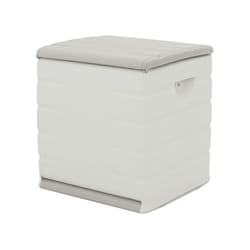 Pegane - Coffre de rangement 90L intérieur/extérieur coloris beige - Longueur 60 x Profondeur 61 x Hauteur 53 cm
