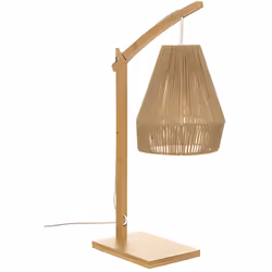Craquez pour le style naturel de cette lampe articulée 55 cm. Idéale comme lampe de chevet ou encore lampe d'appoint dans le  ...