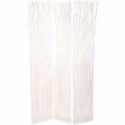 Paravent en bois / fer coloris blanc. Facile à utiliser. Peut être utilisé comme paravent ou comme élément de décoration. Dim ...