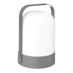 Pegane - Lampe d'extérieur en métal coloris gris - Diamètre 14 x Hauteur 22 cm