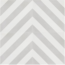 4 Carreaux de ciment véritable 0,16m2 / Carreaux de ciment artisanaux pour sol et mur coloris gris - l.20 x L.20 cm Pegane