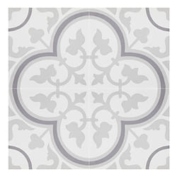 4 Carreaux de ciment véritable 0,16m2 / Carreaux de ciment artisanaux pour sol et mur coloris Gris - l.20 x L.20cm Pegane