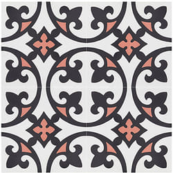 4 Carreaux de ciment véritable 0,16m2 / Carreaux de ciment artisanaux Multicolore pour sol et mur - l.20 x L.20 cm -PEGANE-