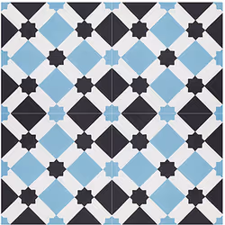 Véritable carreaux de ciment hydraulique fait main. Contrairement aux carrelages classiques, de légères disparités ou variati ...