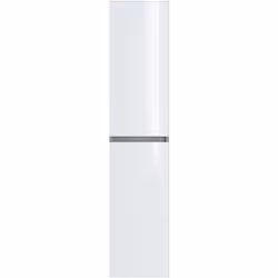 Cette colonne de salle de bain fabriquée en mélamine, équipée de deux grands espaces de rangement. Facile à entretenir. Fabri ...