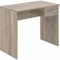 Bureau fabriqué en panneaux de mélamine de 16 mm d'épaisseur avec finition classique en laminé chêne. Design à la fois élégan ...