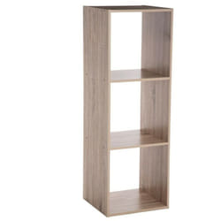 Etagère en panneaux de particules coloris naturel - Longueur 34,4 x Profondeur 32 x Hauteur 100,5 cm