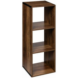 Tagère en bois coloris marron foncé - longueur 34 x Profondeur 32 x Hauteur 100 cm