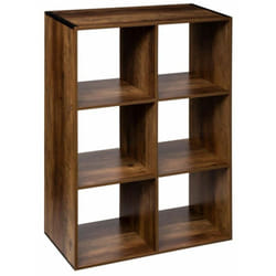 Tagère en bois coloris marron foncé - longueur 67 x Profondeur 32 x Hauteur 100 cm