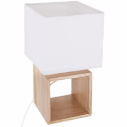 La forme carrée qui se dédouble, le plus petit cube portant le plus grand, offre un joli effet graphique. Dimensions: Longueu ...