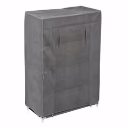 Cet armoire à chaussures peut contenir jusqu'à 12 paires de chaussures. Structure en métal recouverte de toile en non tissé c ...