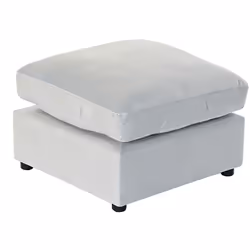 Repose-pieds en bois coloris bleu ciel Dimensions : Longueur 55 x Profondeur 55 x Hauteur 35 cm Matière : Bois/Polyester Colo ...