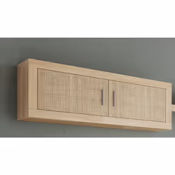 Description générale Ce meuble haut en panneau de particule mélaminé est idéal pour optimiser l'espace de votre salon. Avec s ...