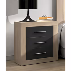 Description générale Cette table de nuit est conçue avec trois tiroirs pratiques, offrant un espace de rangement optimal pour ...