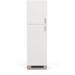Colonne de cuisine coloris chêne kronberg, blanc - Longueur 60 x Hauteur 206,90 x Profondeur 60 cm -PEGANE-