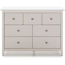 Commode, meuble de rangement en pin coloris blanc - Longueur 110 x Profondeur 40 x Hauteur 80 cm Pegane
