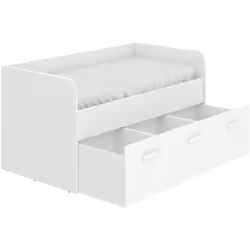 Ce lit est préparé pour un matelas de 90 x 190 cm. Sa structure est très résistante grâce à sa fabrication en panneaux de par ...
