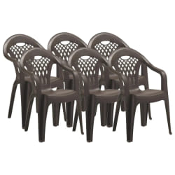 pegane Chaises jardin empilables résine