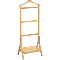 Valet de nuit en bambou coloris naturel - Longueur 46 x Profondeur 28 x Hauteur 115 cm