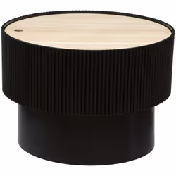 Table basse ronde avec couvercle en bois coloris Noir. A monter soi-même. Caractéristiques : Dimensions : diamètre 55 x Haute ...