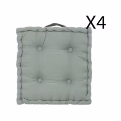 Coussin de sol en coton effet matelassé. Peut être utilisé comme coussin de méditation, coussin de dossier et coussin de sièg ...