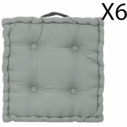 Coussin de sol en coton effet matelassé. Peut être utilisé comme coussin de méditation, coussin de dossier et coussin de sièg ...