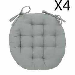 Galette de siège, coussin de chaise rond en coton effet matelassé. Peut être utilisé comme coussin de méditation, coussin de ...