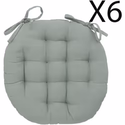 Galette de siège, coussin de chaise rond en coton effet matelassé. Peut être utilisé comme coussin de méditation, coussin de  ...