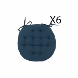 Galette de siège, coussin de chaise rond en coton effet matelassé. Peut être utilisé comme coussin de méditation, coussin de  ...