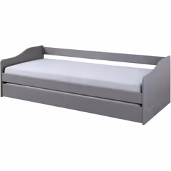 Ce lit gigogne 90x200 cm est un modèle de lit multifonction idéal pour une chambre enfant ou adolescent. Le design épuré de c ...