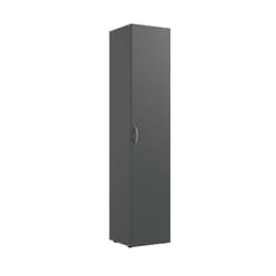 Armoire, meuble de rangement avec 1 porte coloris Graphite - longueur 30 x hauteur 185 x profondeur 54 cm