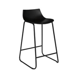Lot de 4 tabourets de bar en polypropylène coloris noir - longueur 47 x profondeur 48,5 x hauteur 82 cm Pegane